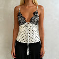 Love Lace Polka Dot Cami