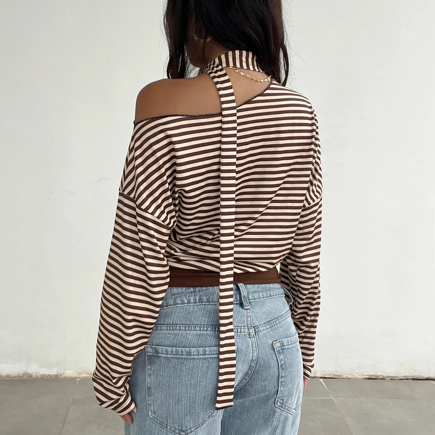 Becky Off-Shoulder Long-Sleeve Top