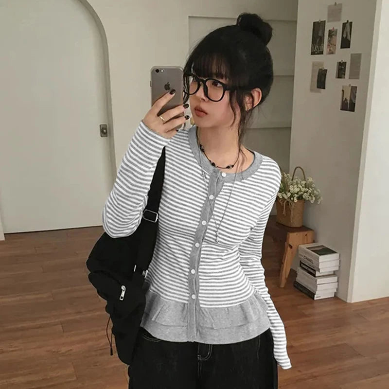 Lola Ruffled Long Sleeved Top