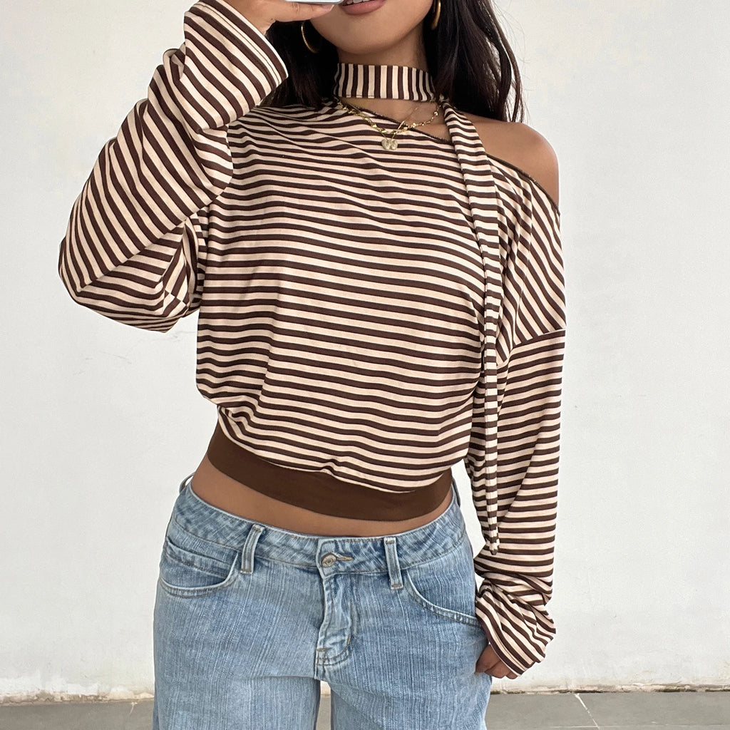 Becky Off-Shoulder Long-Sleeve Top