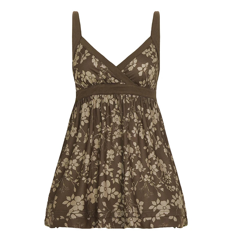 Aalia Tropical Floral Print Camisole